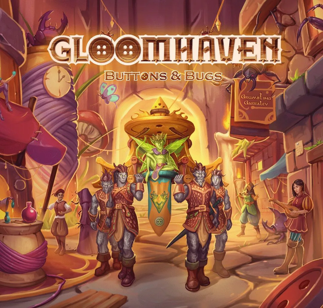 Επιτραπέζιο σόλο παιχνίδι Gloomhaven: Buttons & Bugs - Στρατηγικό