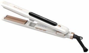 Ισιωτικό μαλλιών Hair Majesty - HM-4022, 220°C, κεραμική επίστρωση, λευκό/χρυσό