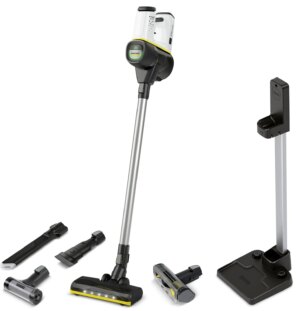 Κάθετη ηλεκτρική σκούπα Karcher - VC 6, HEPA 12, μαύρο/λευκό