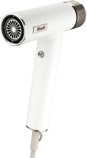 Πιστολάκι μαλλιών Shark - SpeedStyle HD333EU, 1700W, 3 ταχύτητες, λευκό