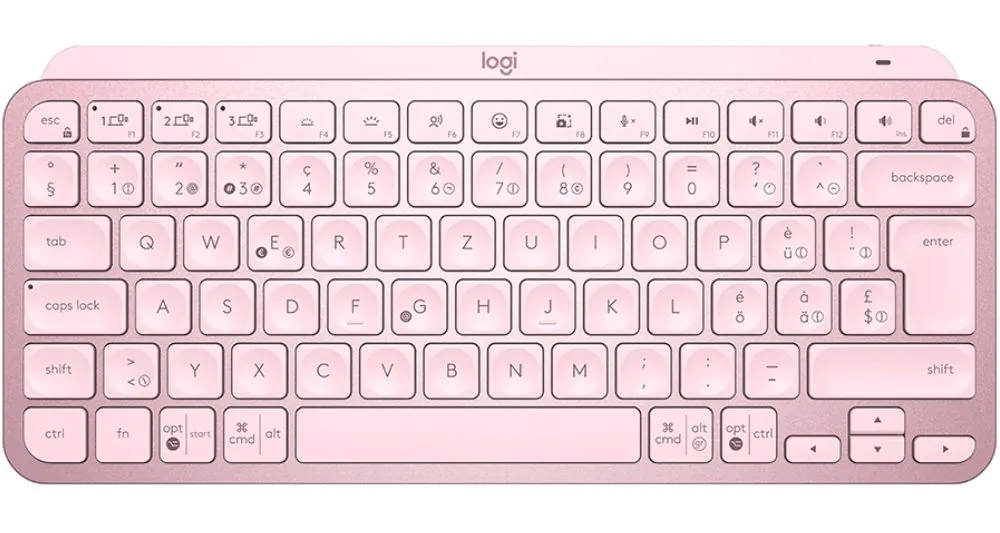 Πληκτρολόγιο Logitech - MX Keys Mini, ασύρματο, ροζ
