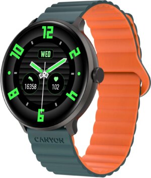Smart ρολόι Canyon - Jacky SW-69, 47 mm, 1.3'', Green Orange